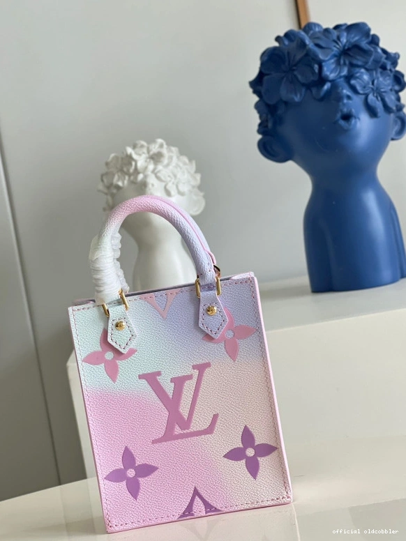 Official oldcobbler SAC VUITTON PETIT LOUIS PLAT 0814
